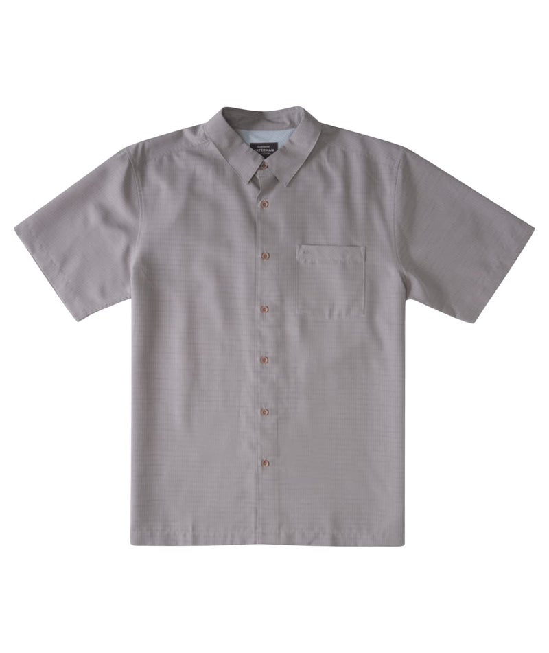 Quiksilver mens Centinela 4 Woven Button Down Shirt, Flint Gray Centinella, Medium US - Image 1